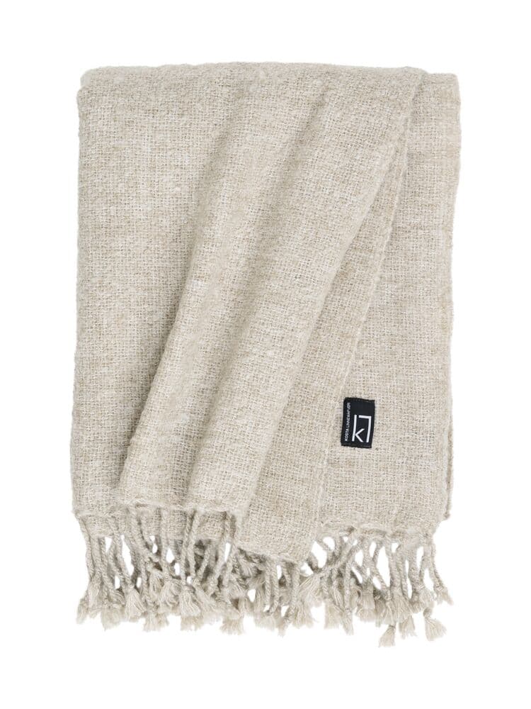 Pläd i tilltalande naturfärger - bild 7