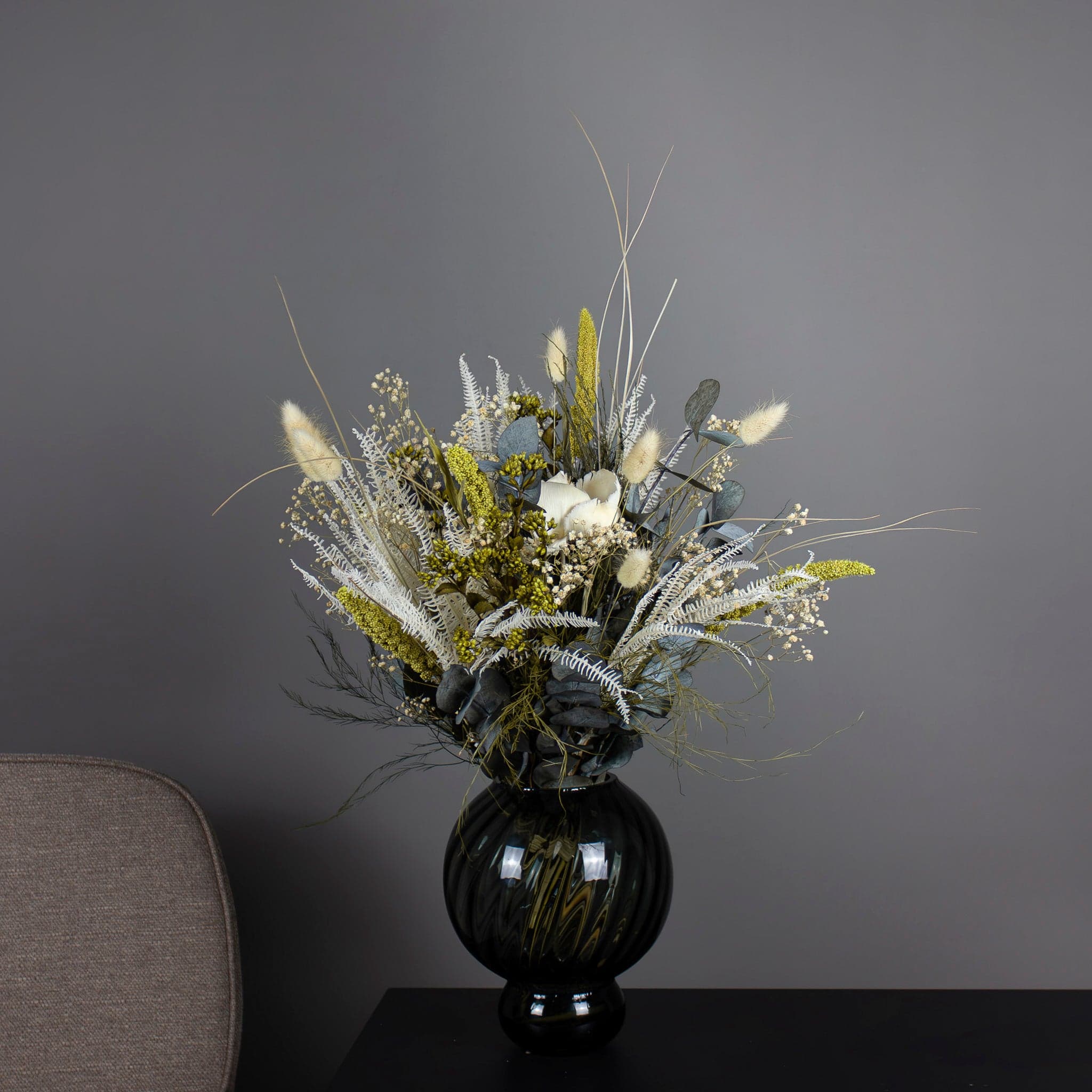 Bukett Grön Harmoni - Långlivad blomsterbukett - bild 1