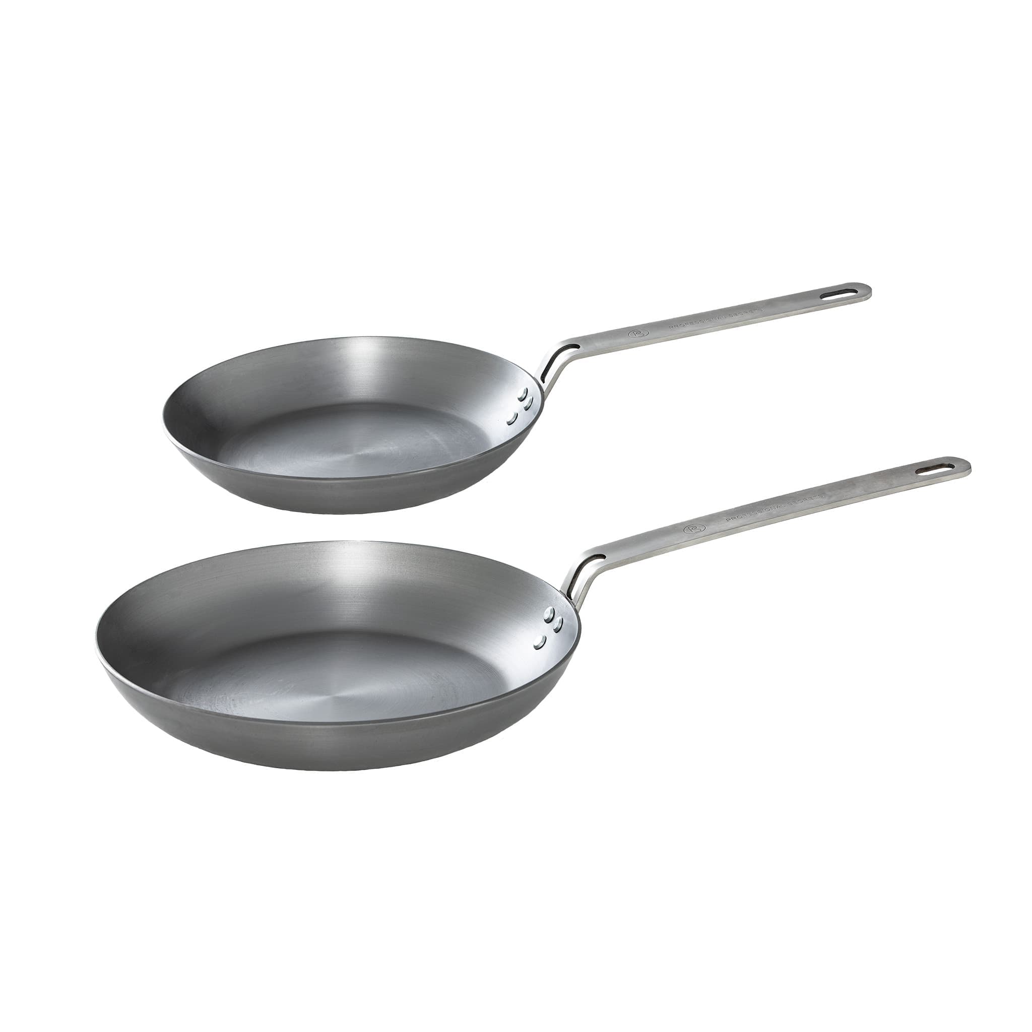 Kit: Kolstålspannor 24 cm & 28 cm
