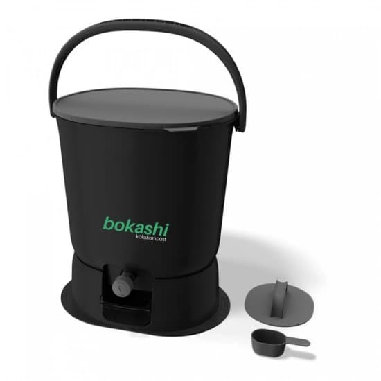 Startkit bokashi essential – 2 kranhinkar med bas + 1 kg svenskt bokashiströ - bild 6