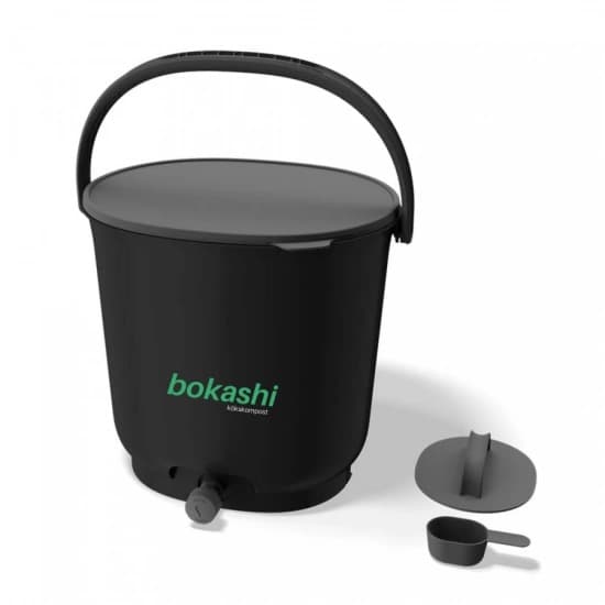 Startkit bokashi essential – 2 kranhinkar med bas + 1 kg svenskt bokashiströ - bild 8