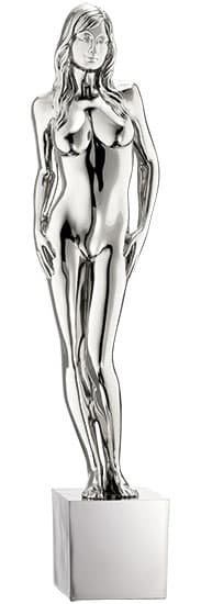 Richard Senoner: Skulptur "Reflection I", gjuten metallisk look