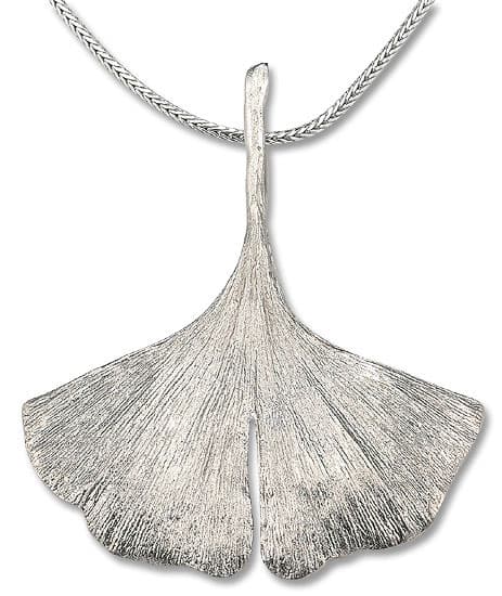 Ginkgo-halsband i 925 sterling silver