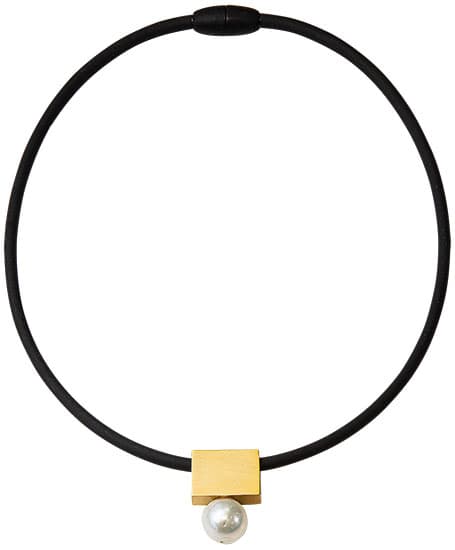 Halsband "pärlemor", guldpläterad version