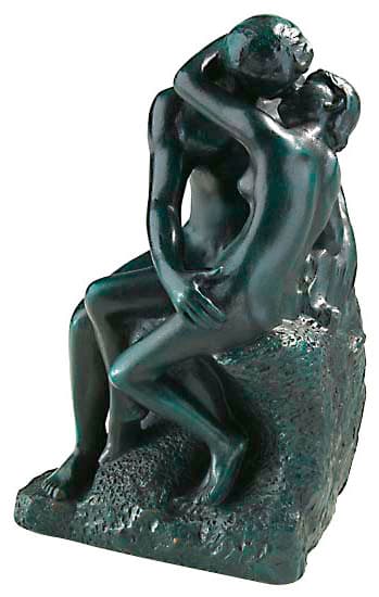 Auguste Rodin: Skulptur "Kyssen" (19 cm)