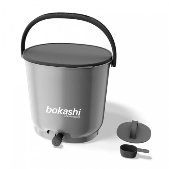 Startkit bokashi essential – 2 kranhinkar med bas + 1 kg svenskt bokashiströ - bild 7