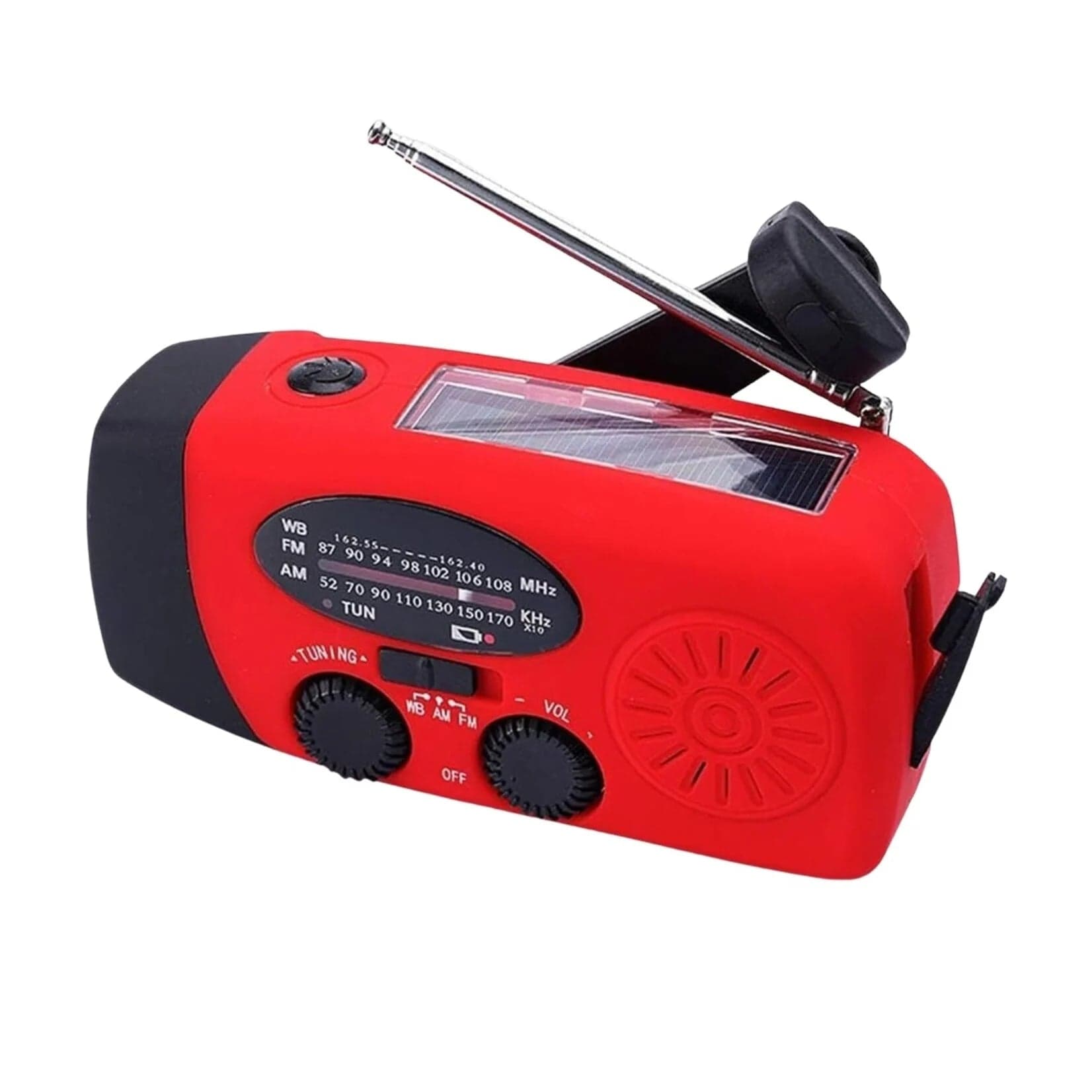 Bärbar radio med USB-laddare och ficklampa - bild 2