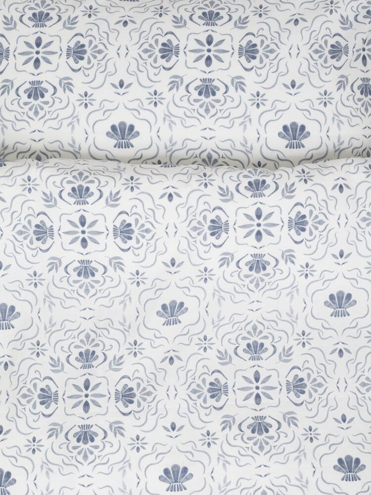 Bäddset med mönster i blått - bild 3