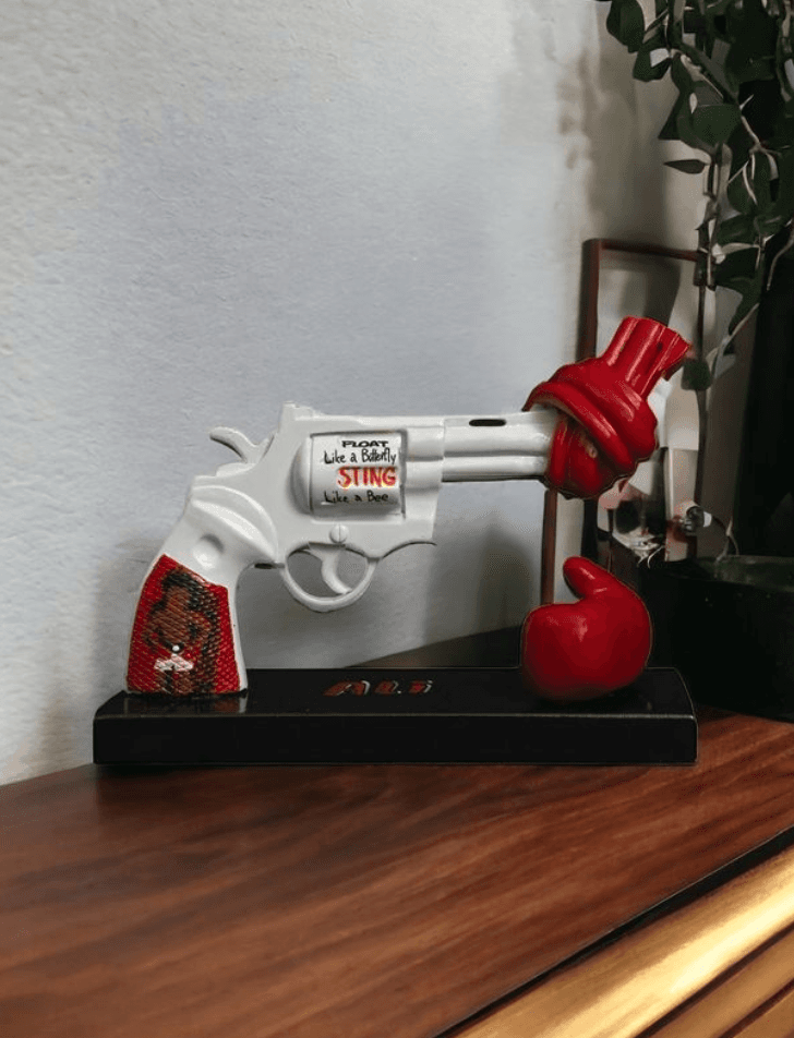 Punch for Peace Knuten pistol art, Muhammed Ali - bild 3