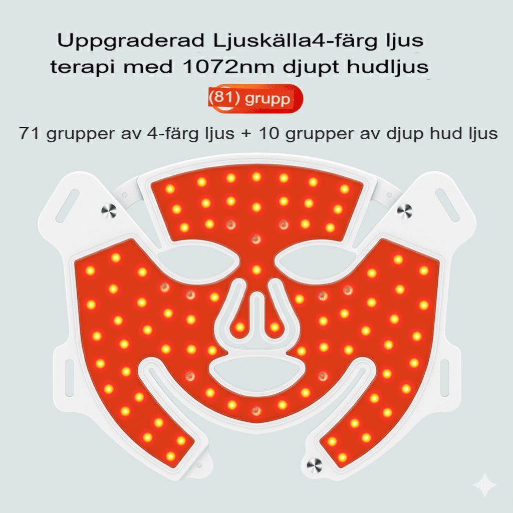 Rödljusmask LED 4D - Ansiktsmask - bild 3