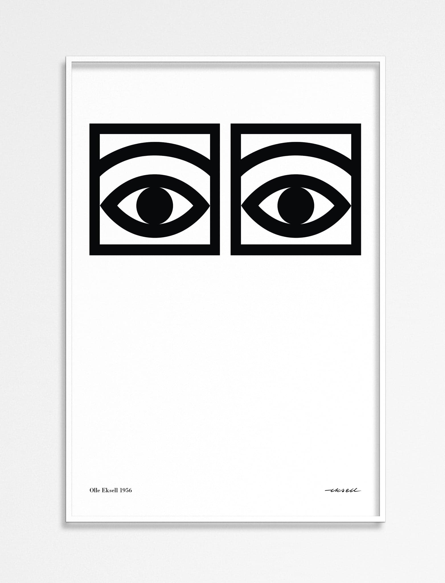 Ögon - 1956 - One Eye - Black and white 50x70 - bild 1