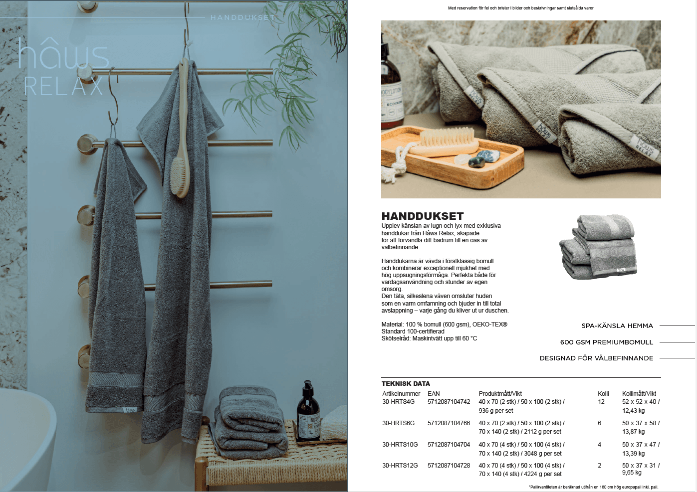 Hâws Relax Handduksset 6‑pack - bild 6
