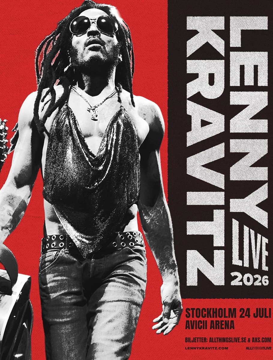 Lenny Kravitz den 24 juli med 25% rabatt