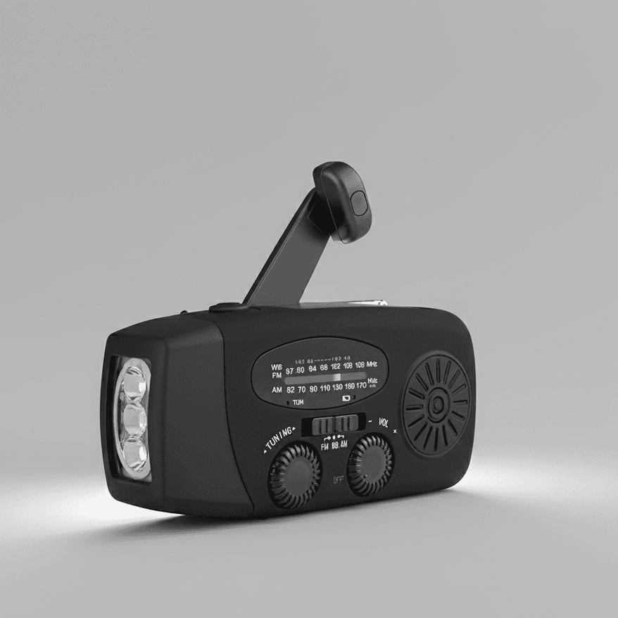 Vevradio 2000 mAh - Multifunktionell nödradio - bild 1