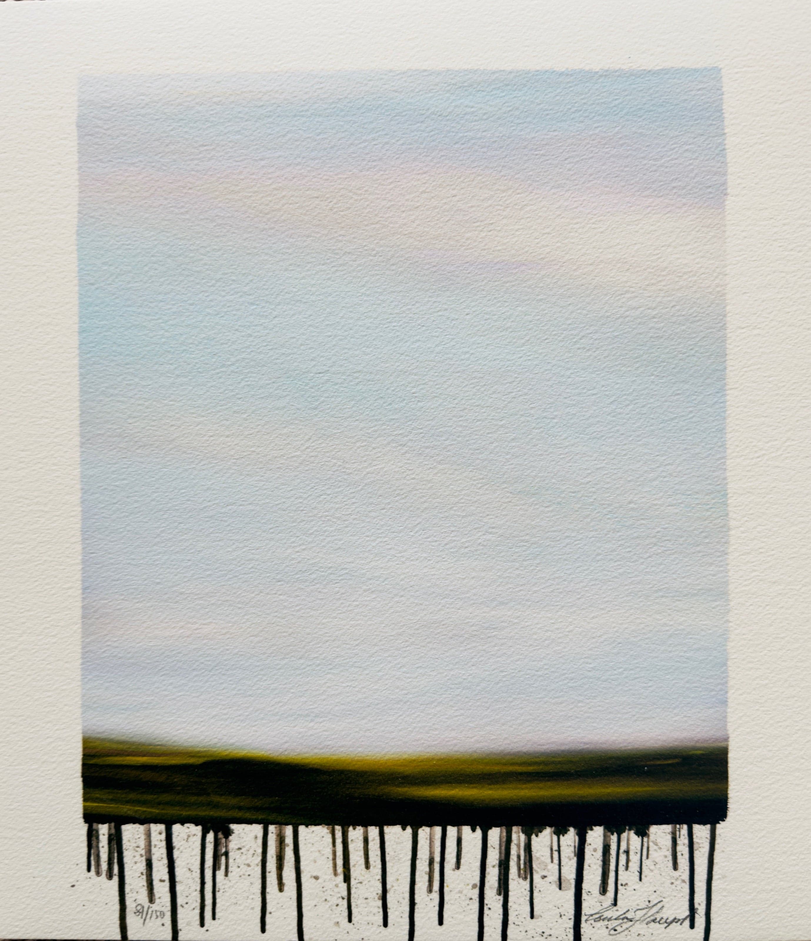 Konstverk, fine art print av Cecilia Haupt - Rinnande Landskap