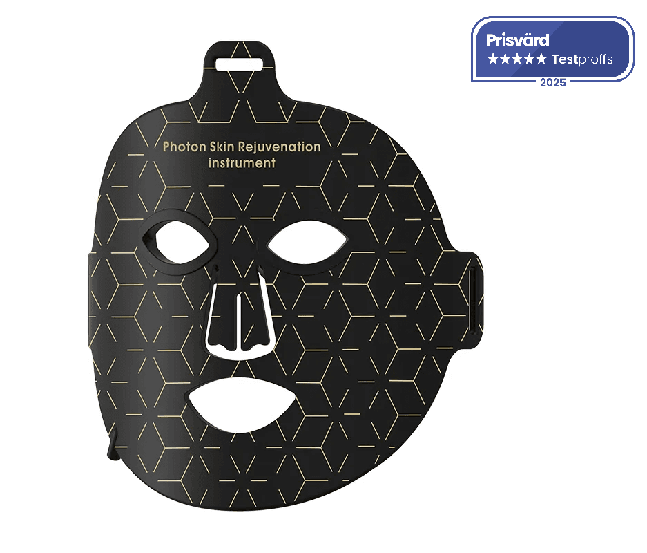 Svart LED Mask för Ansiktet – Infraröd med 7 Färger - bild 1