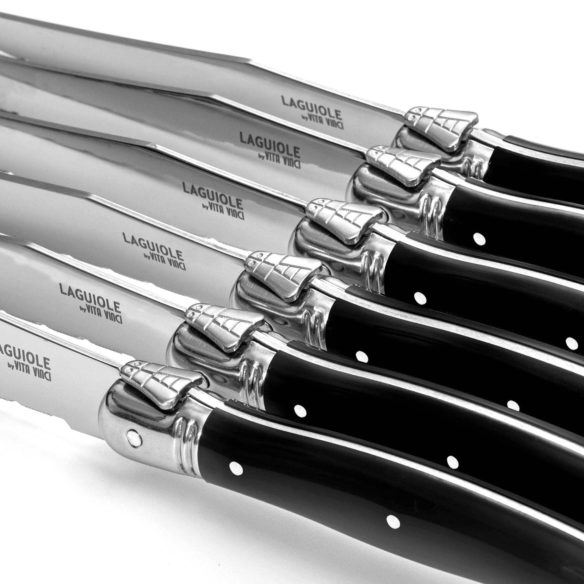 Steakkniv - Laguiole Vita Vinci - Avanza - Svart. - bild 7