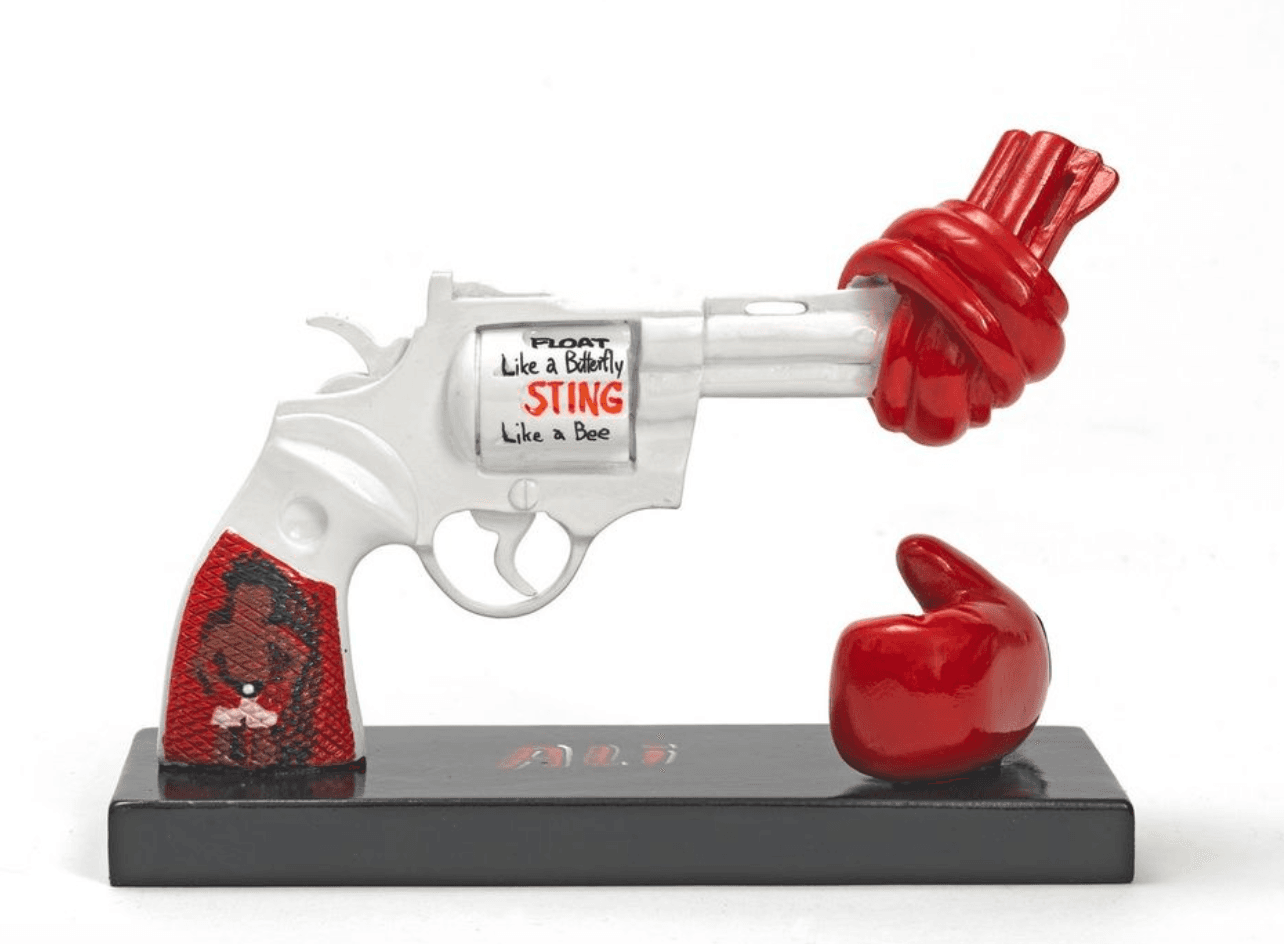 Punch for Peace Knuten pistol art, Muhammed Ali - bild 1