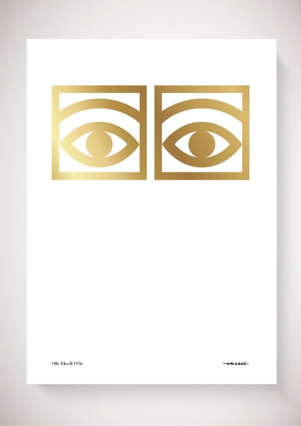 Ögon Gold - 1956 - One Eye - 50x70 - bild 1