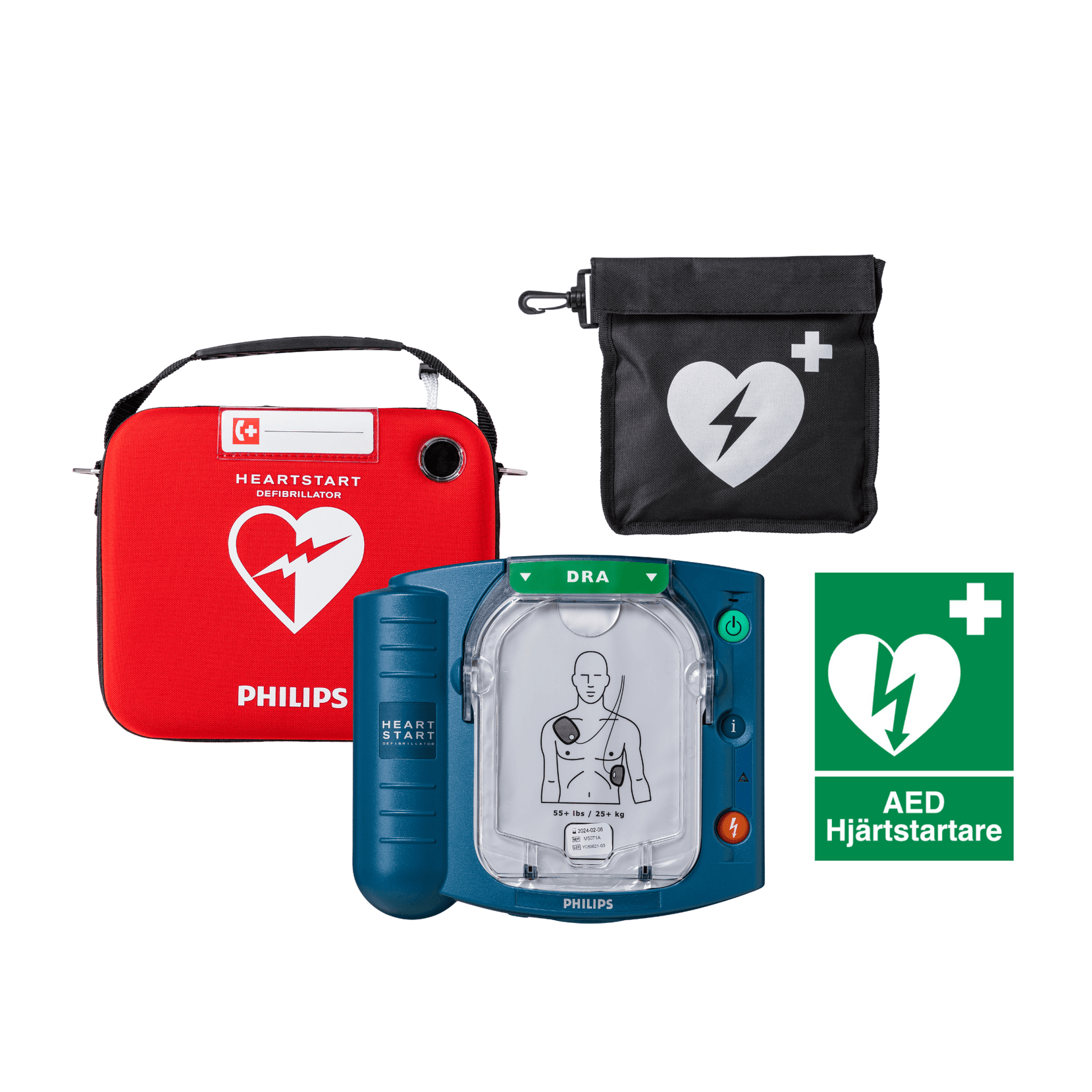 Hjärtstartarpaket Philips HS1 med väska - bild 1
