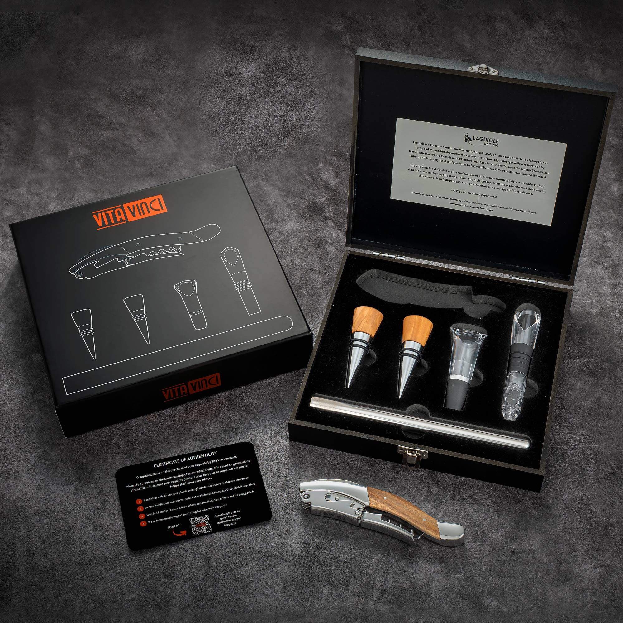 Vinset - Laguiole Vita Vinci -Olivträ - bild 3