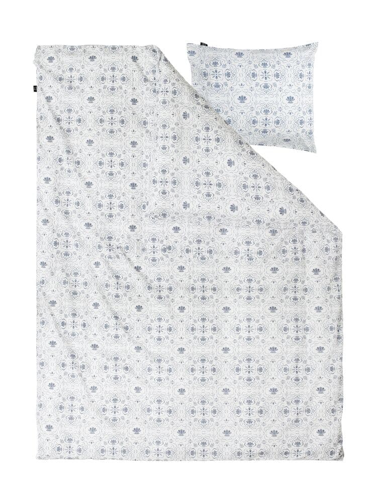 Bäddset med mönster i blått - bild 2