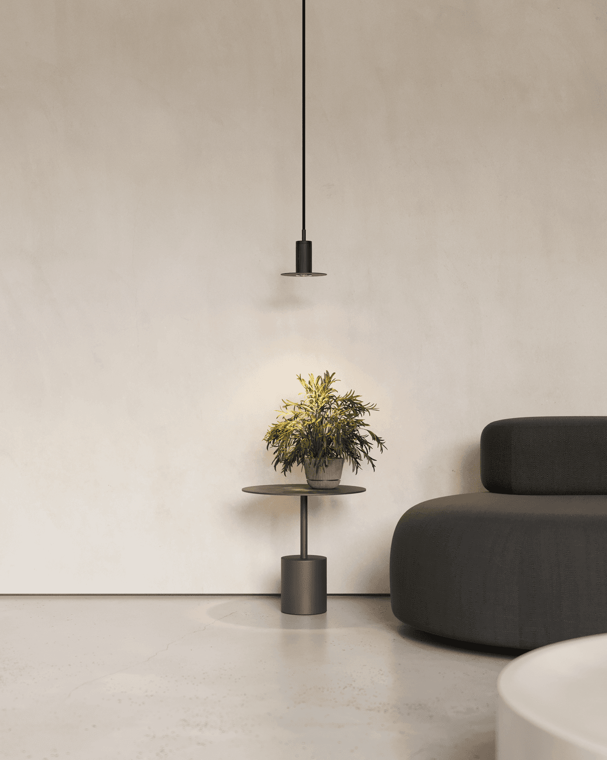 Luminar Pendel Disc Light | Svart Aluminium - bild 2