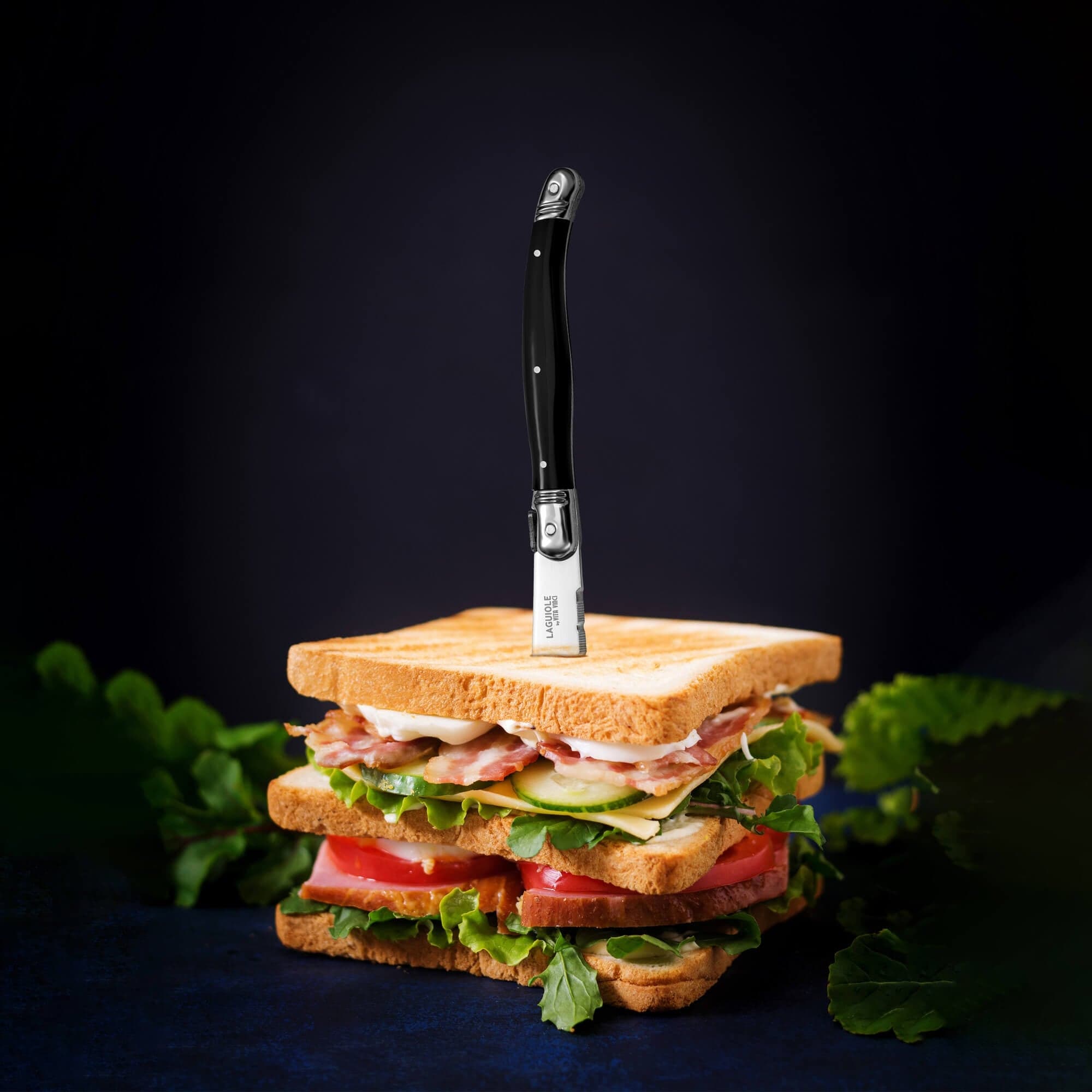 Steakkniv - Laguiole Vita Vinci - Avanza - Svart. - bild 14