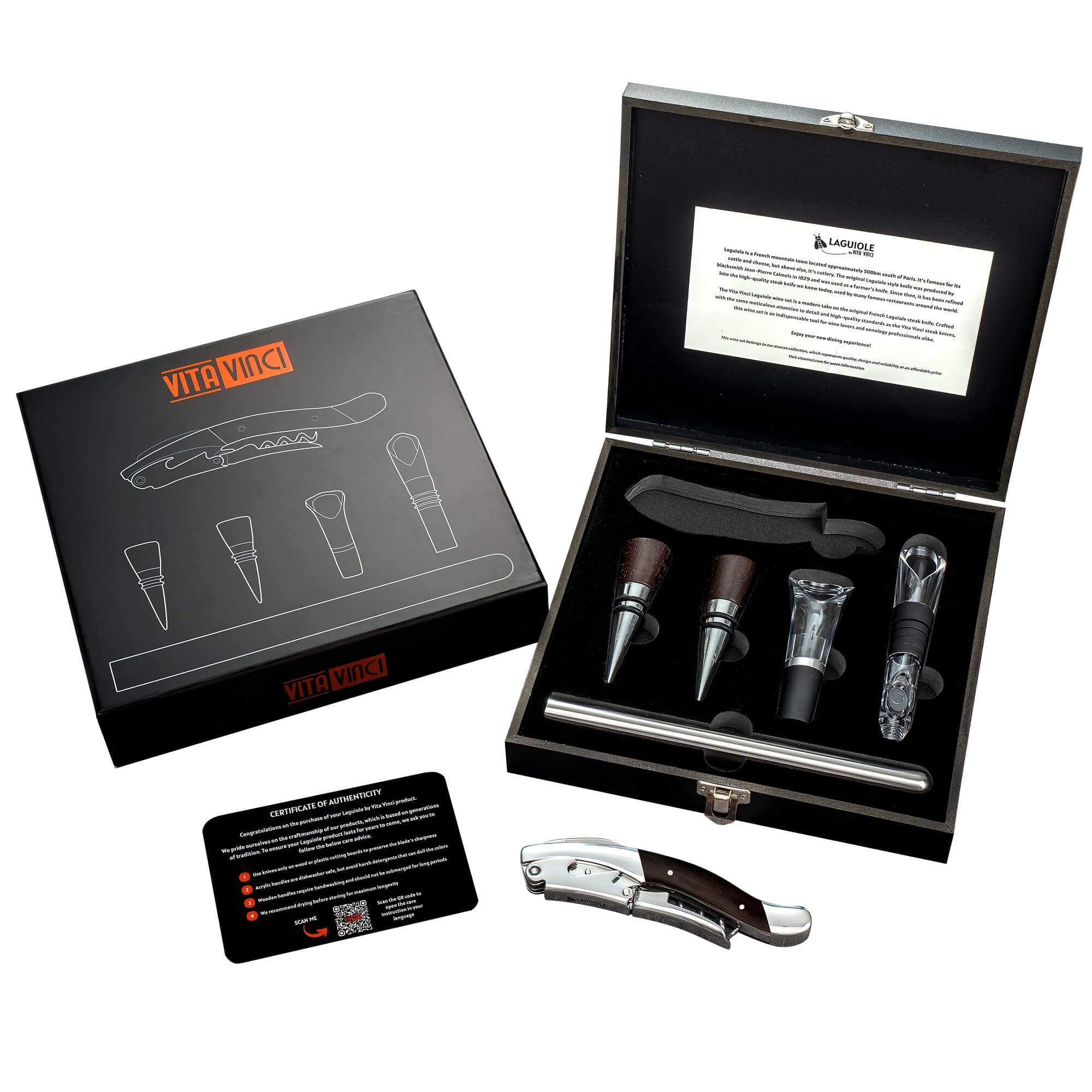 Vinset Wenge trä Laguiole Vita Vinci - bild 11