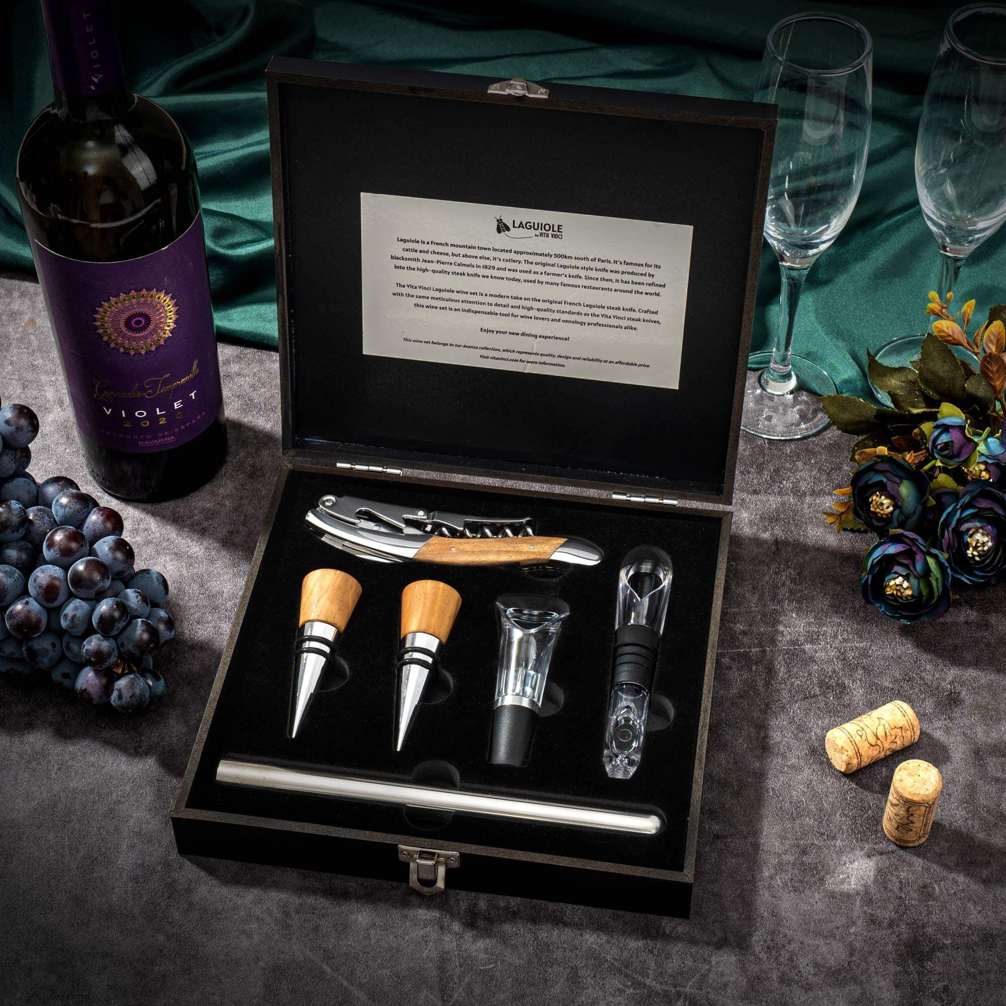 Vinset - Laguiole Vita Vinci -Olivträ - bild 2