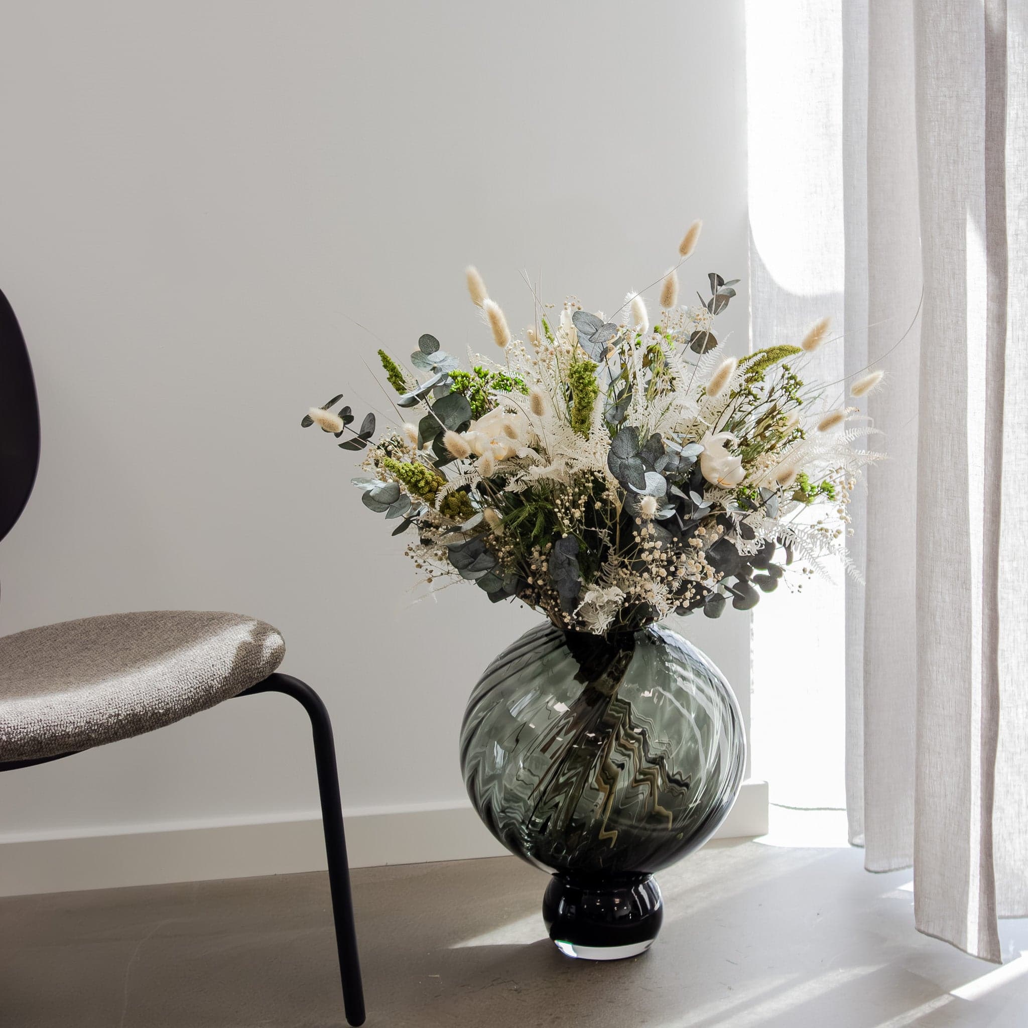 Bukett Grön Harmoni - Långlivad blomsterbukett - bild 2
