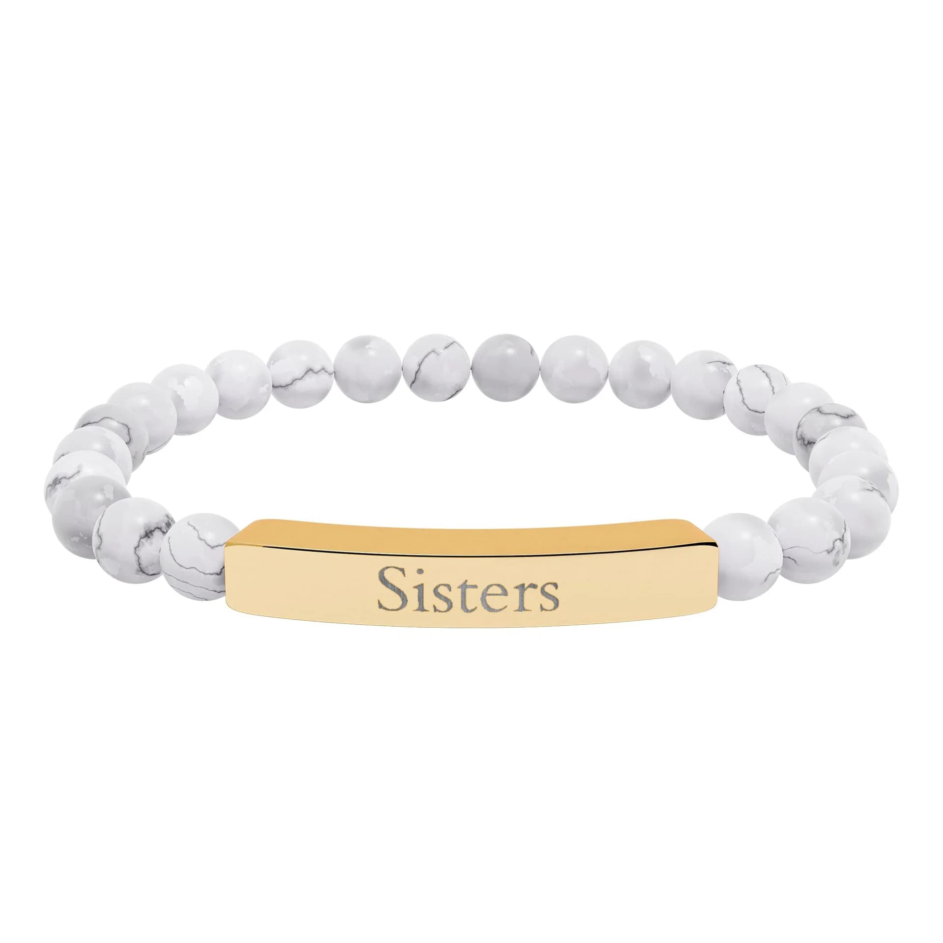 Personligt naturstensarmband med graverad stav - bild 3