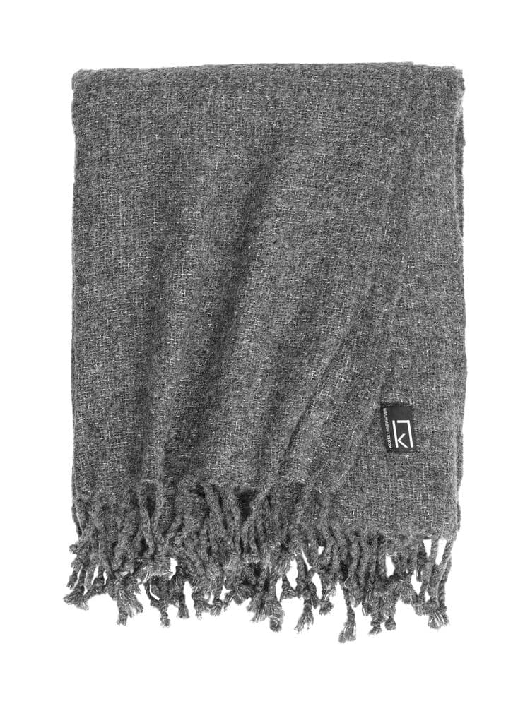 Pläd i tilltalande naturfärger - bild 5