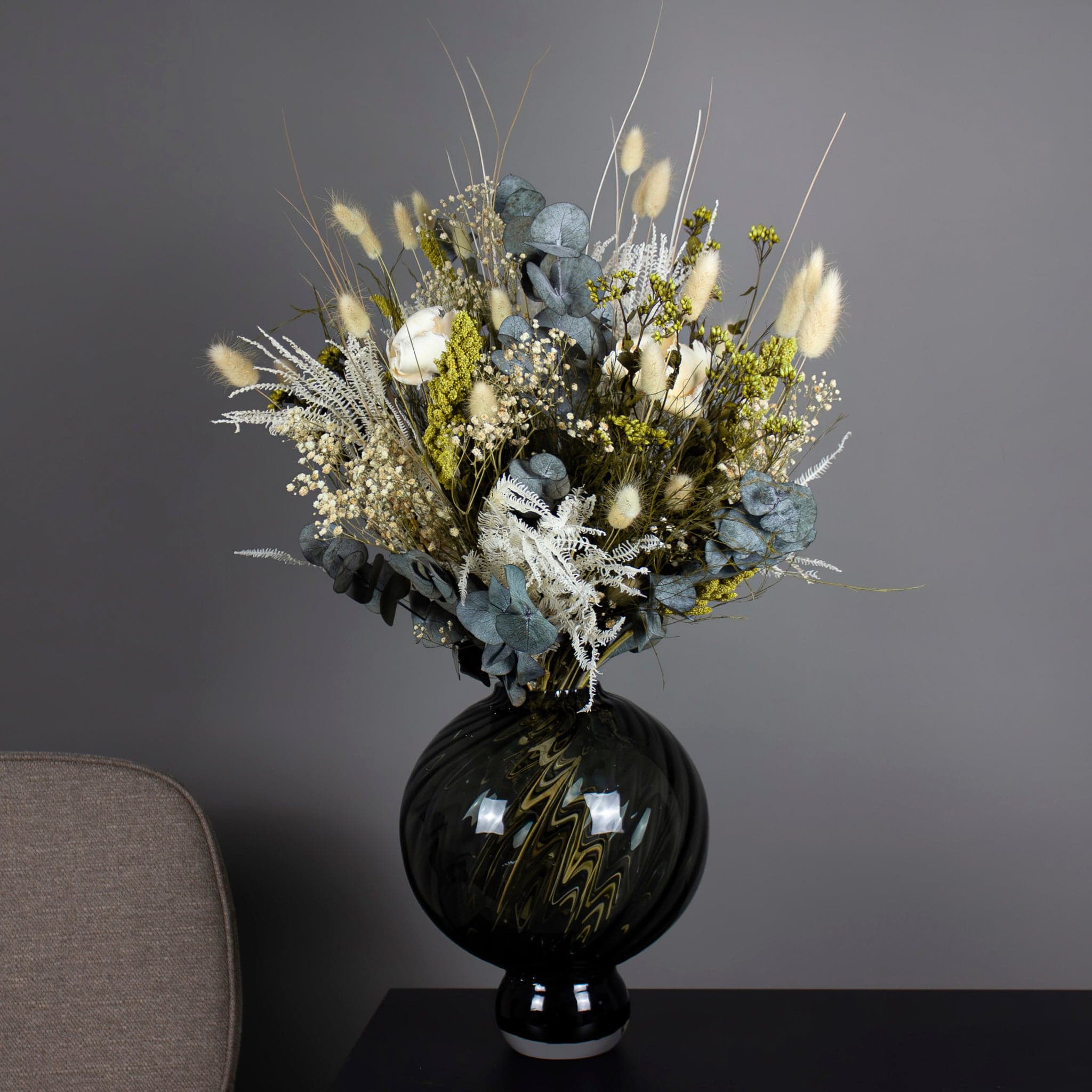 Bukett Grön Harmoni - Långlivad blomsterbukett - bild 5