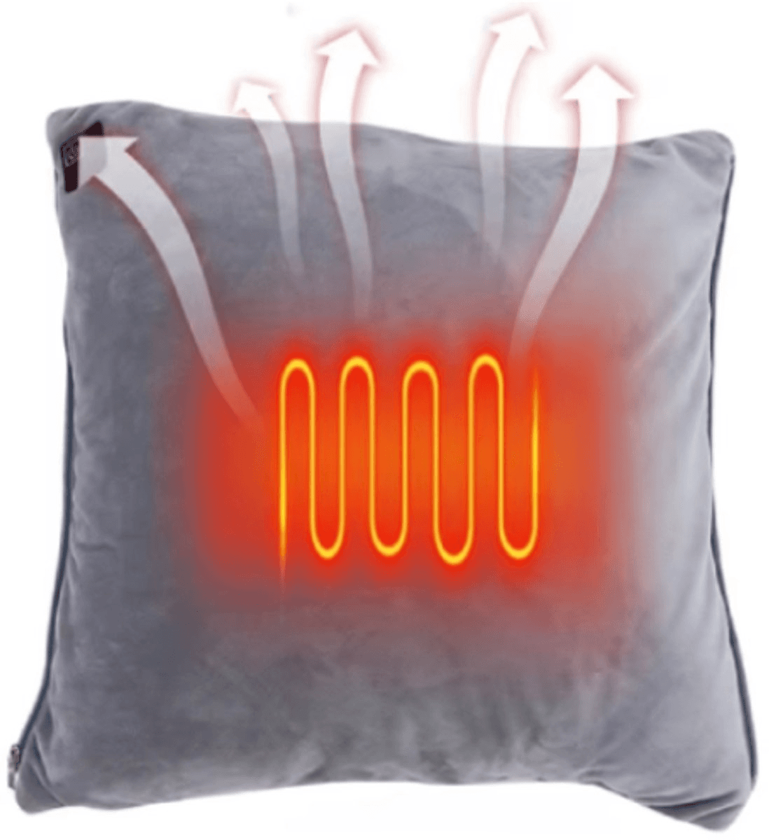 Uppvärmd kudde 40 × 40 cm – 3 Värmenivåer – Trådlös infraröd värmekudde - bild 1